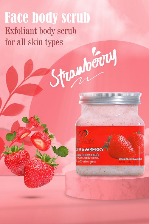 FACE & BODY SCRUB STRAWBERRY – Doslunas